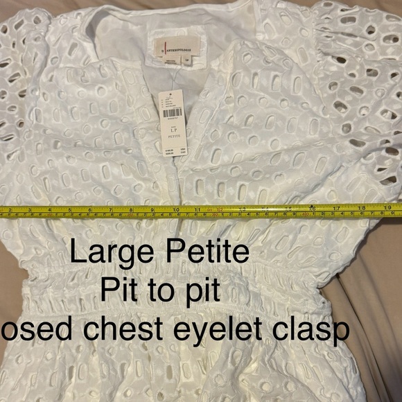 NWT Anthropologie Somerset Maxi Dress Eyelet Edition WHITE - Picture 9 of 11